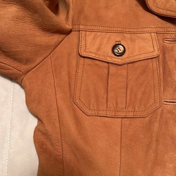 Vintage GEORGETOWN LEATHER DESIGN Button Down Blazer Jacket S - Picture 11 of 16